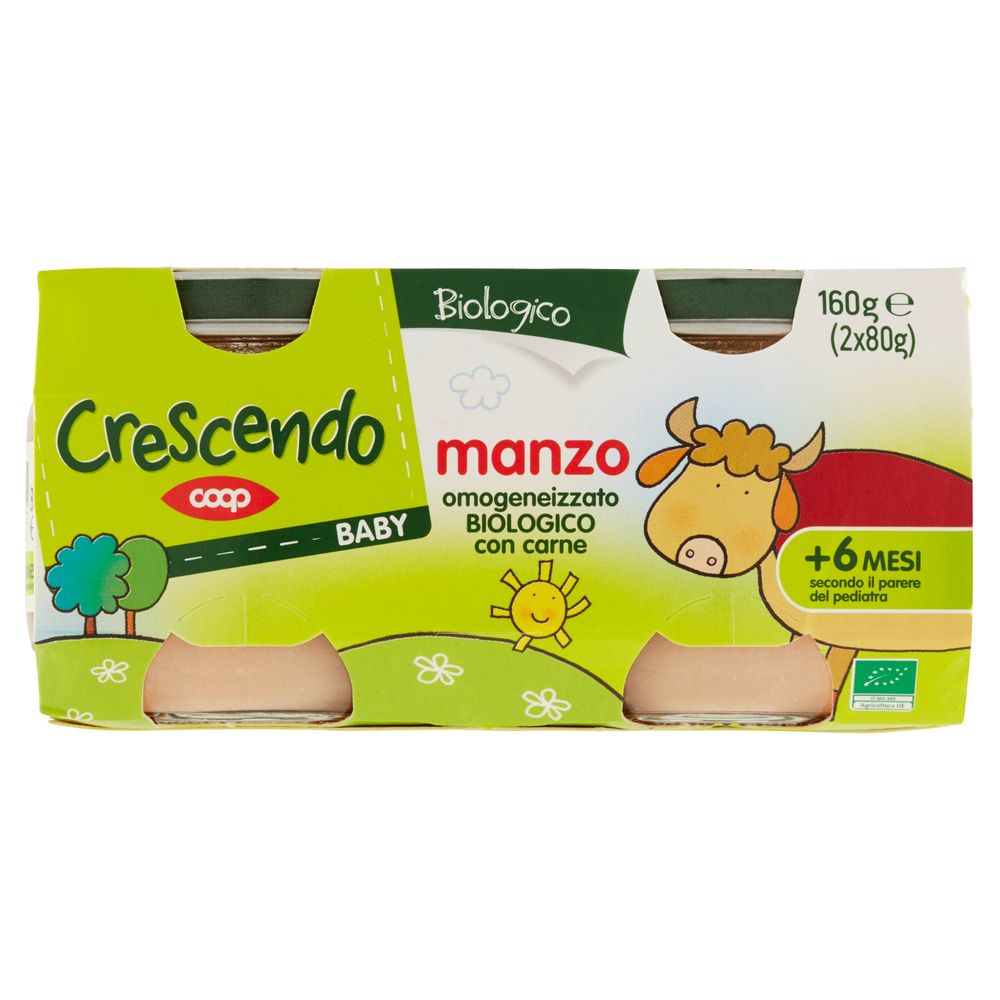 Baby Manzo Omogeneizzato Biologico Con Carne 2 X 80 G -  
