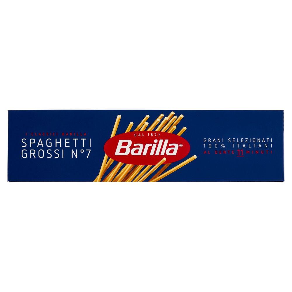 Barilla Pasta Spaghetti Grossi N.7 100% Grano Italiano 500 G -   