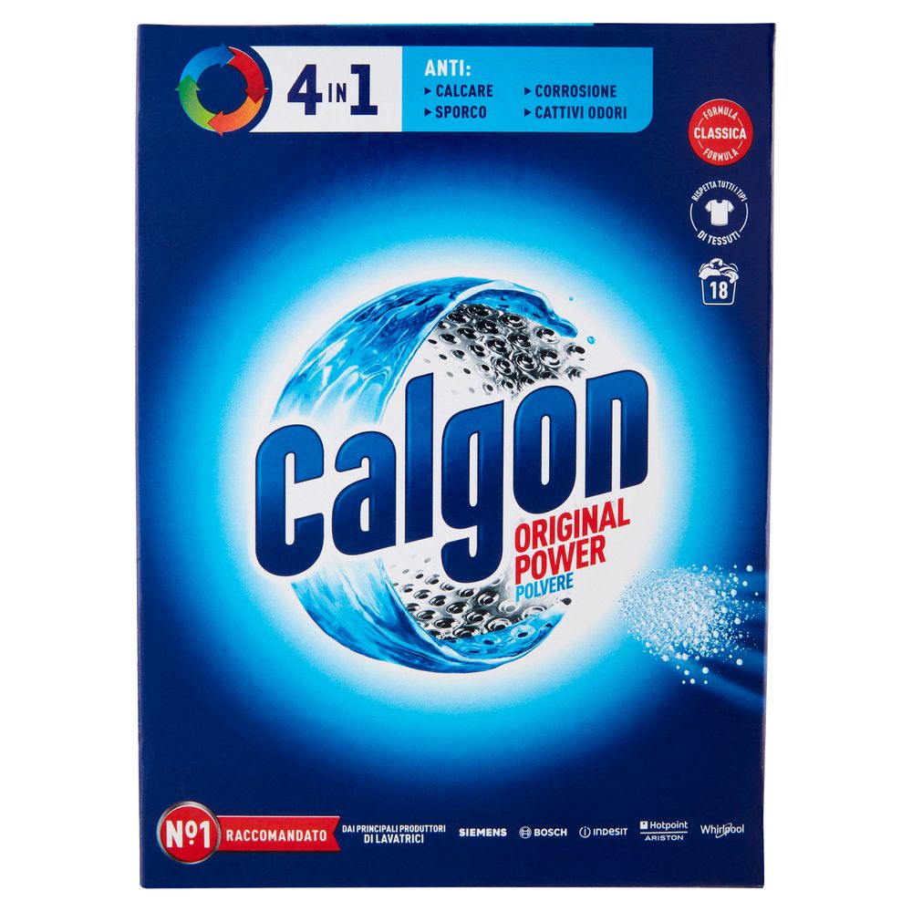 Calgon Original Power Polvere 4in1 Anticalcare Lavatrice 900 Gr -   