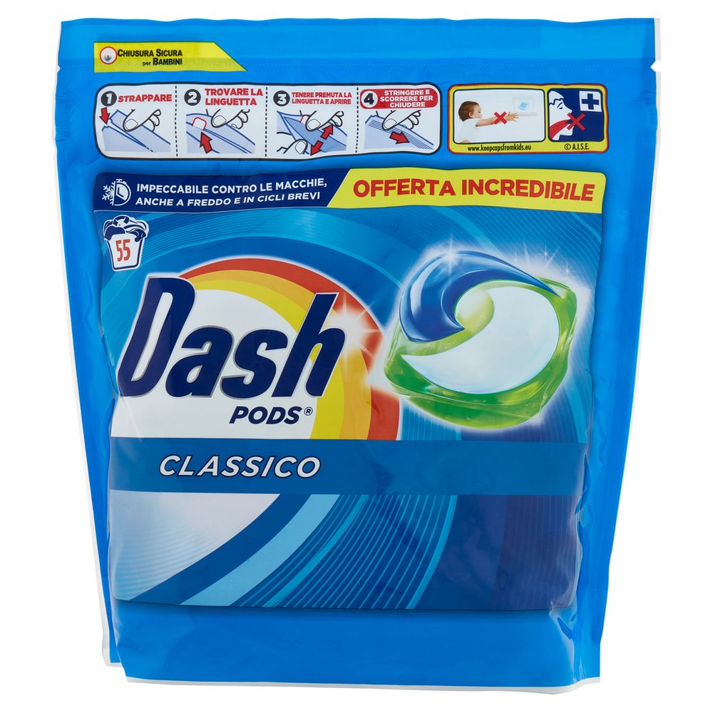 Dash Power Pods 105 capsule per lavatrice in MEGA sconto del 40%