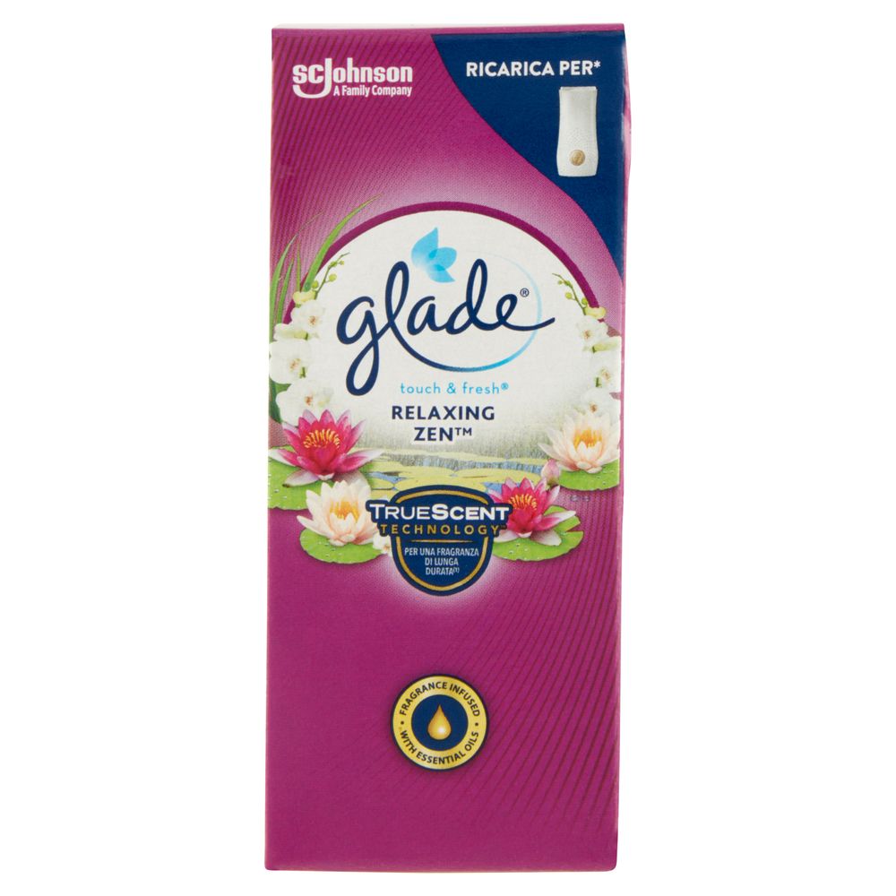 Glade Touch&fresh Ricarica, Profumatore Per Ambienti, Fragranza Relaxing  Zen 10ml -  