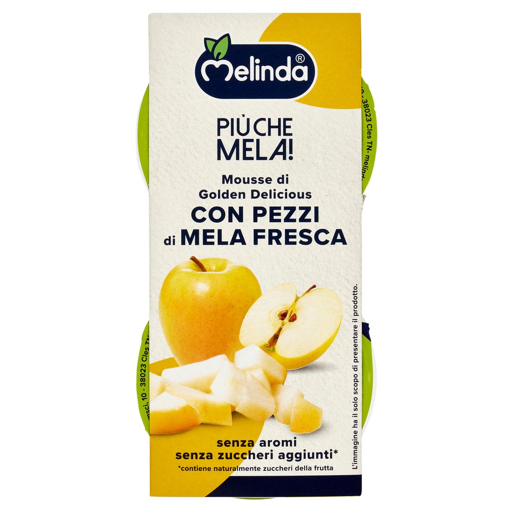 Melinda Più Che Mela! Mousse Di Golden Delicious Con Pezzi Di Mela