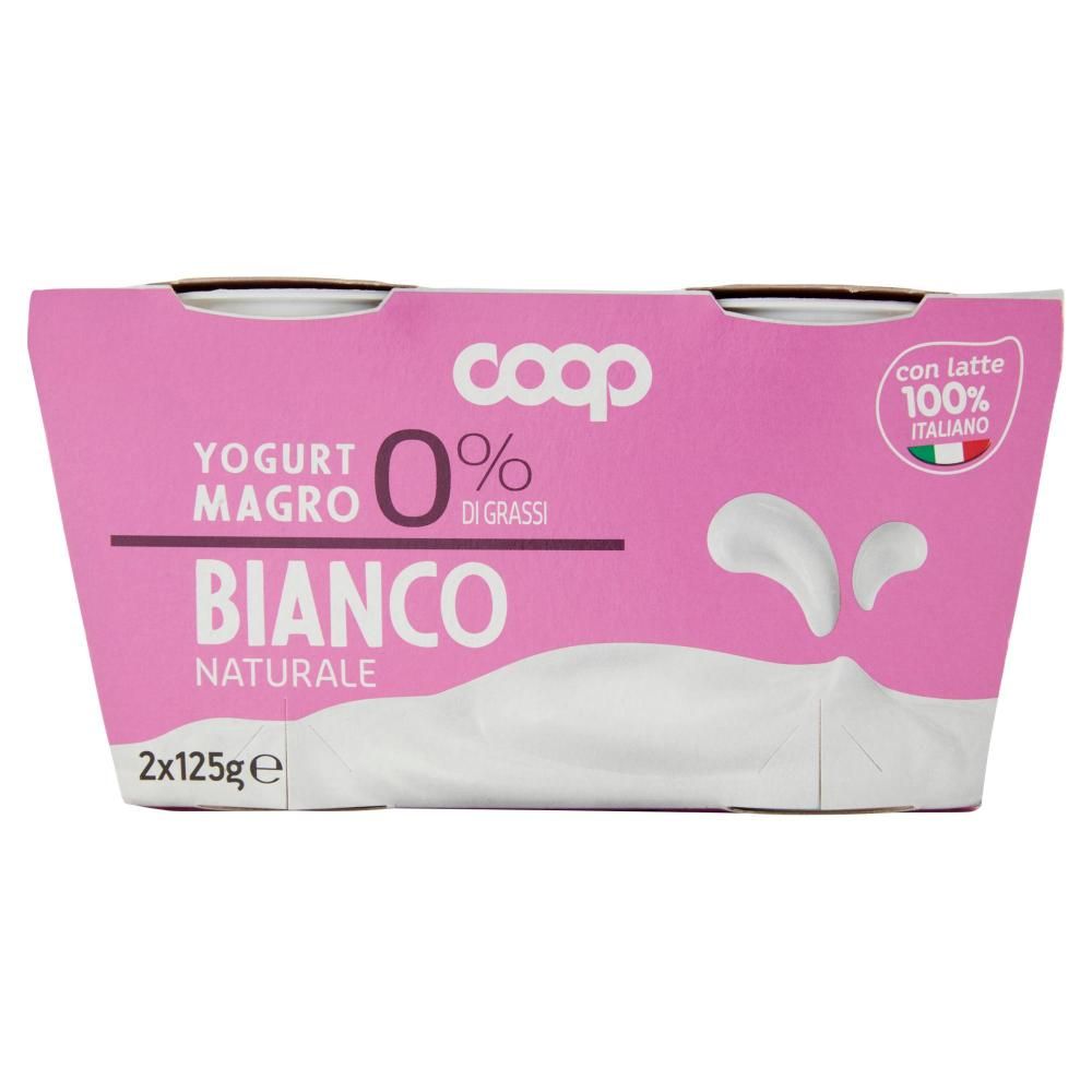 Yogurt Magro 0% Di Grassi Bianco Naturale 2 X 125 G -  